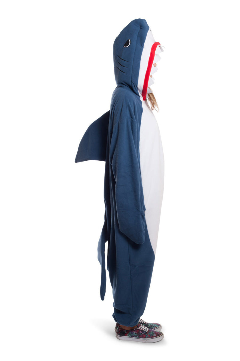 Shark Animal Kigurumi Adult Onesie Costume Pajamas Side