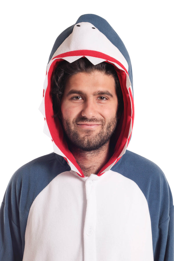 Shark X-Tall Animal Kigurumi Adult Onesie Costume Pajamas Hood