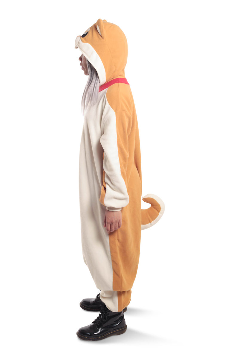 Shiba Dog Animal Kigurumi Adult Onesie Costume Pajamas Side