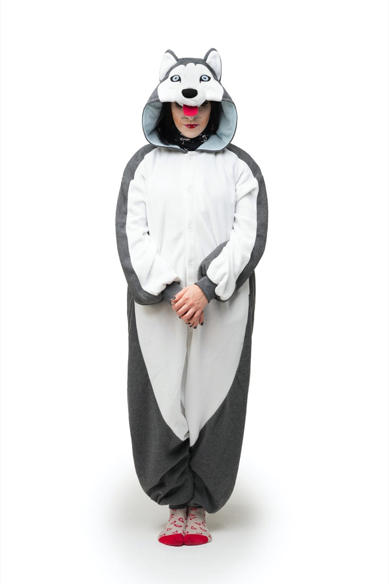 Siberian Husky Animal Kigurumi Adult Onesie Costume Pajamas Main 2