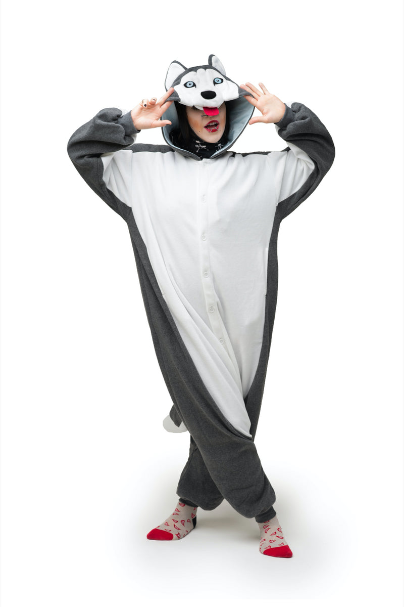 Siberian Husky Animal Kigurumi Adult Onesie Costume Pajamas Main