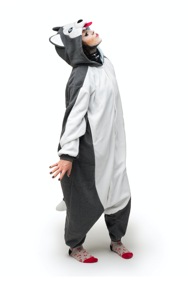 Siberian Husky X-Tall Animal Kigurumi Adult Onesie Costume Pajamas Main
