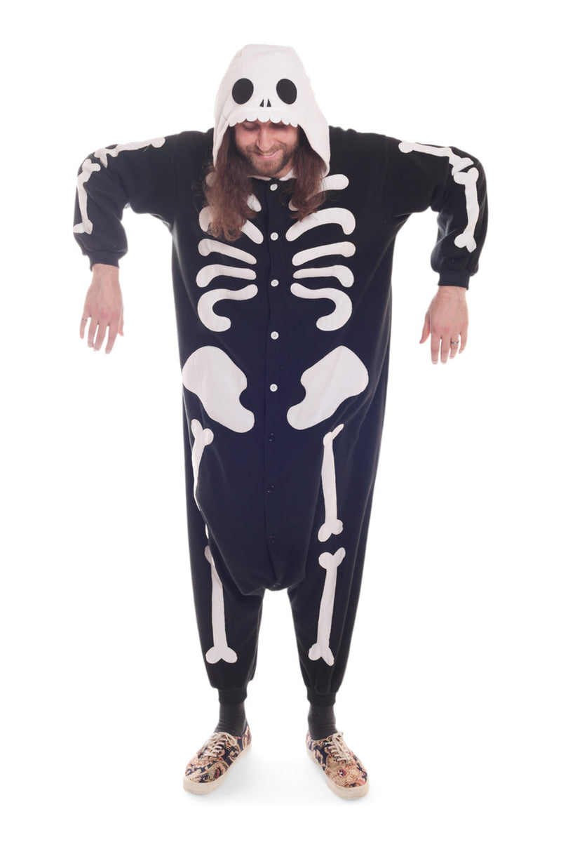 Skeleton X-Tall Animal Kigurumi Adult Onesie Costume Pajamas Main 2