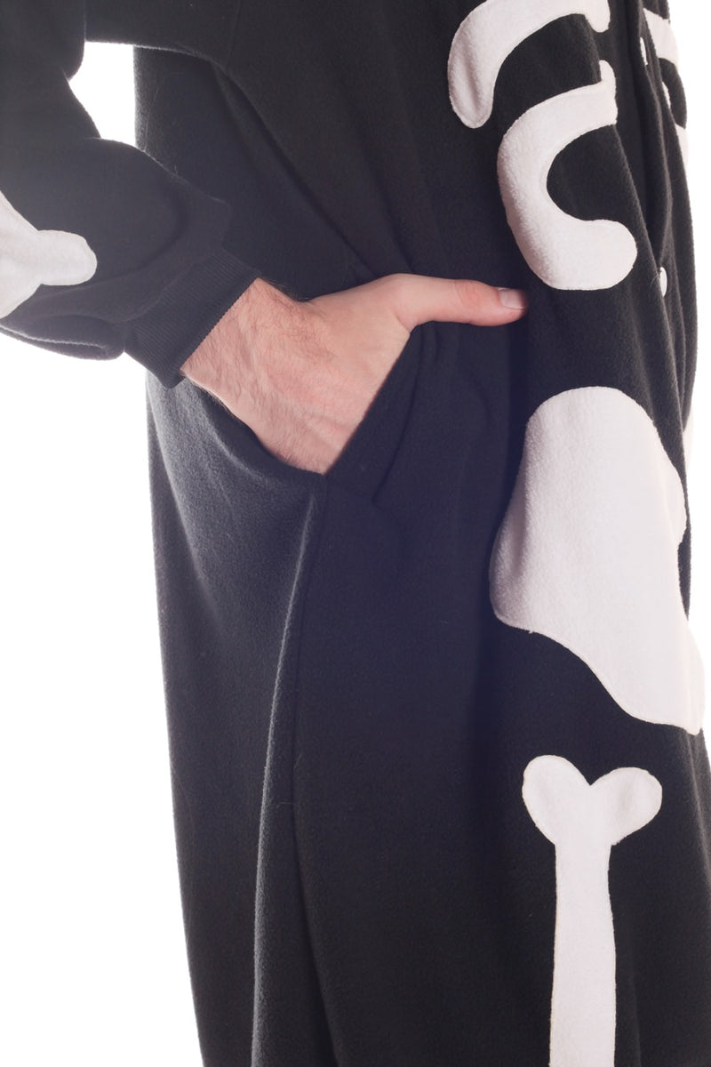 Skeleton X-Tall Animal Kigurumi Adult Onesie Costume Pajamas Pockets