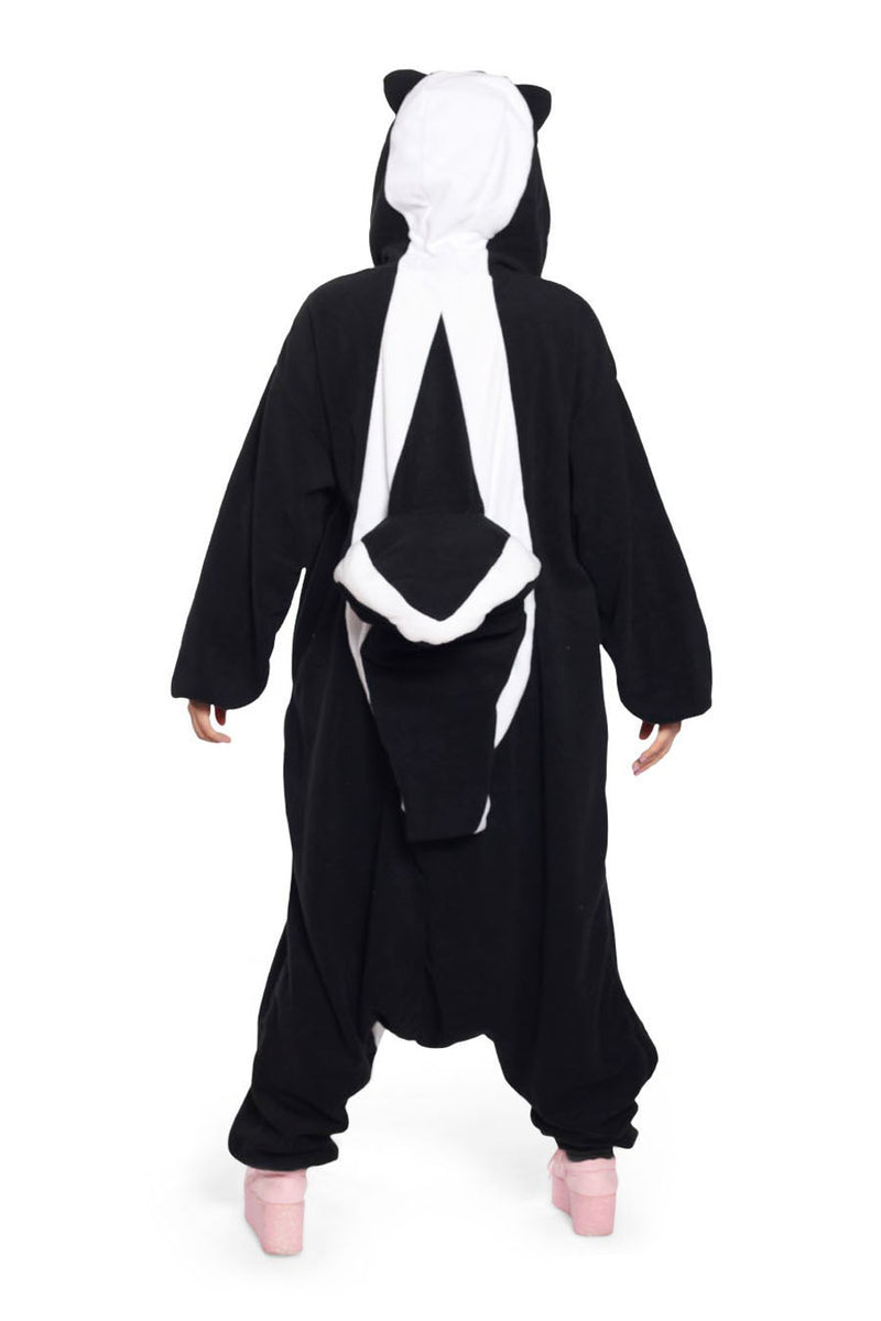 Skunk Animal Kigurumi Adult Onesie Costume Pajamas Back