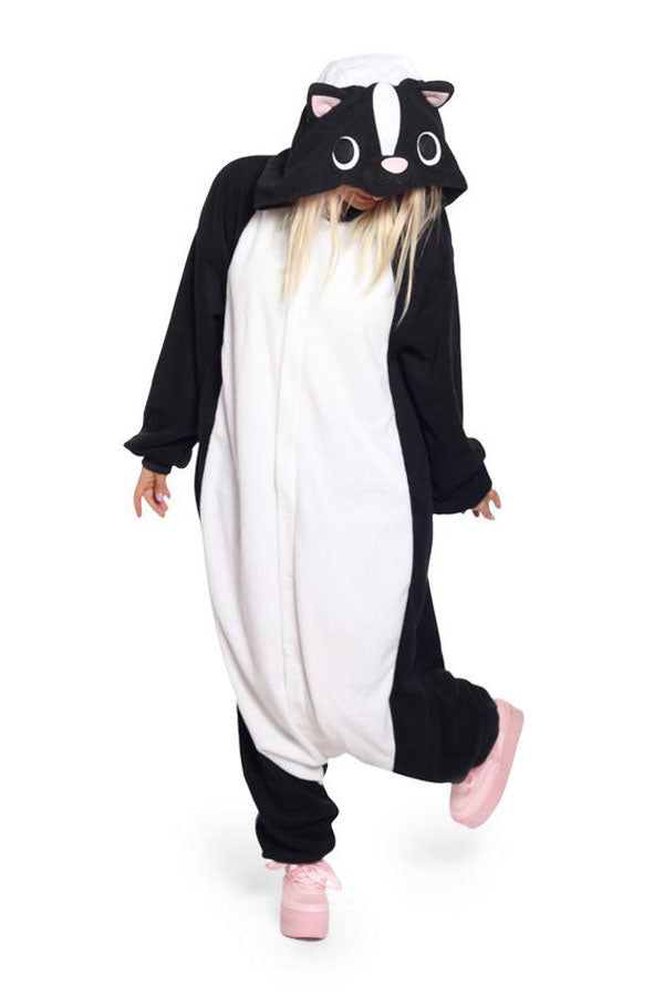 Skunk Animal Kigurumi Adult Onesie Costume Pajamas Main