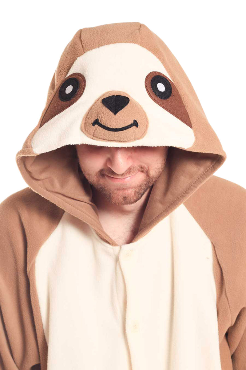 Sloth X-Tall Animal Kigurumi Adult Onesie Costume Pajamas Hood