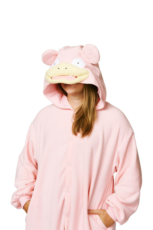 Slowpoke Character Pokemon Kigurumi Adult Onesie Costume Pajamas Hood