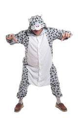 Snow Leopard Animal Kigurumi Adult Onesie Costume Pajamas Main