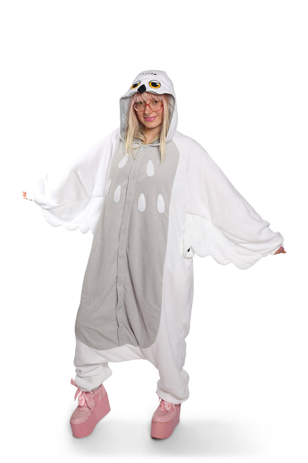 Snowy Owl Animal Kigurumi Adult Onesie Costume Pajamas Main