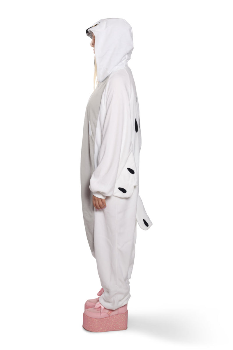 Snowy Owl Animal Kigurumi Adult Onesie Costume Pajamas Side