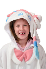 Sylveon Character Pokemon Kigurumi Kids Onesie Costume Pajamas Hood