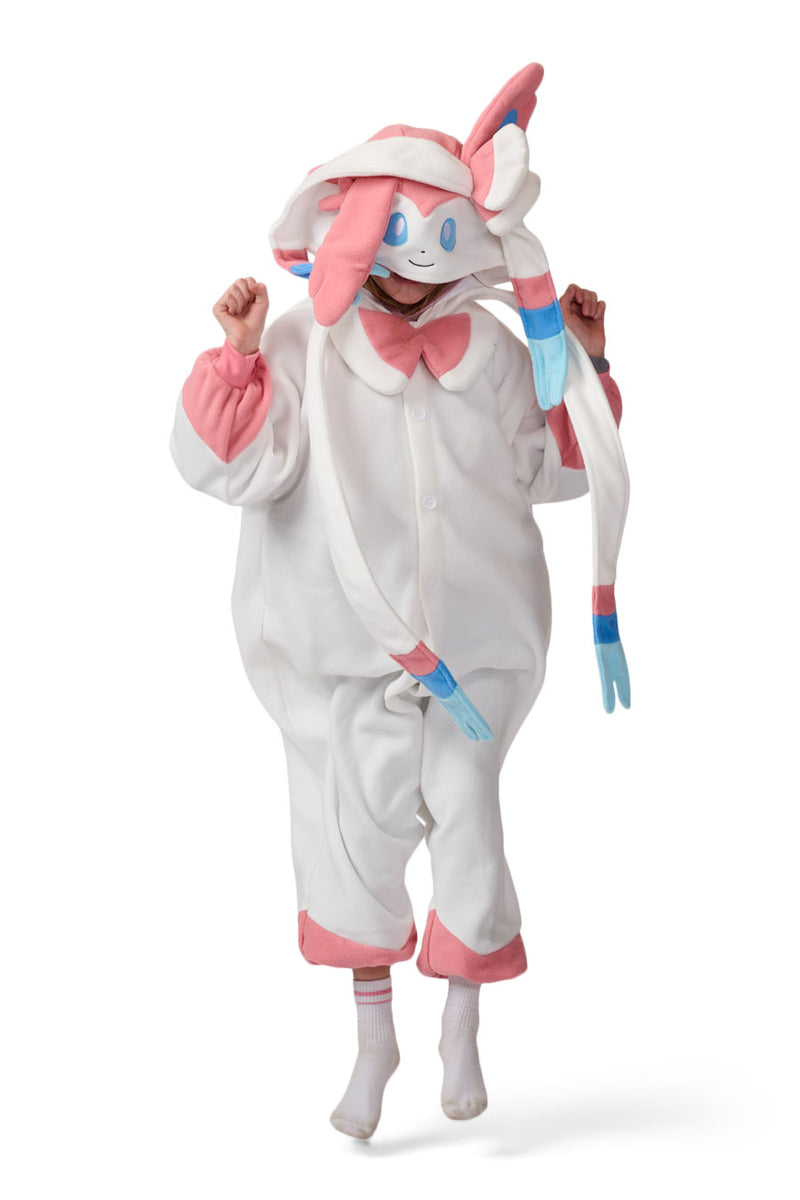 Sylveon Character Pokemon Kigurumi Kids Onesie Costume Pajamas Main