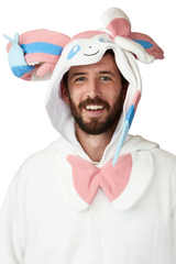 Sylveon X-Tall Character Pokemon Kigurumi Adult Onesie Costume Pajamas Hood