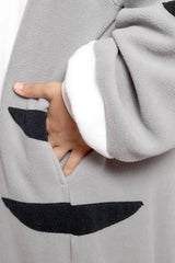 Tabby Cat Animal Kigurumi Adult Onesie Costume Pajamas Pocket