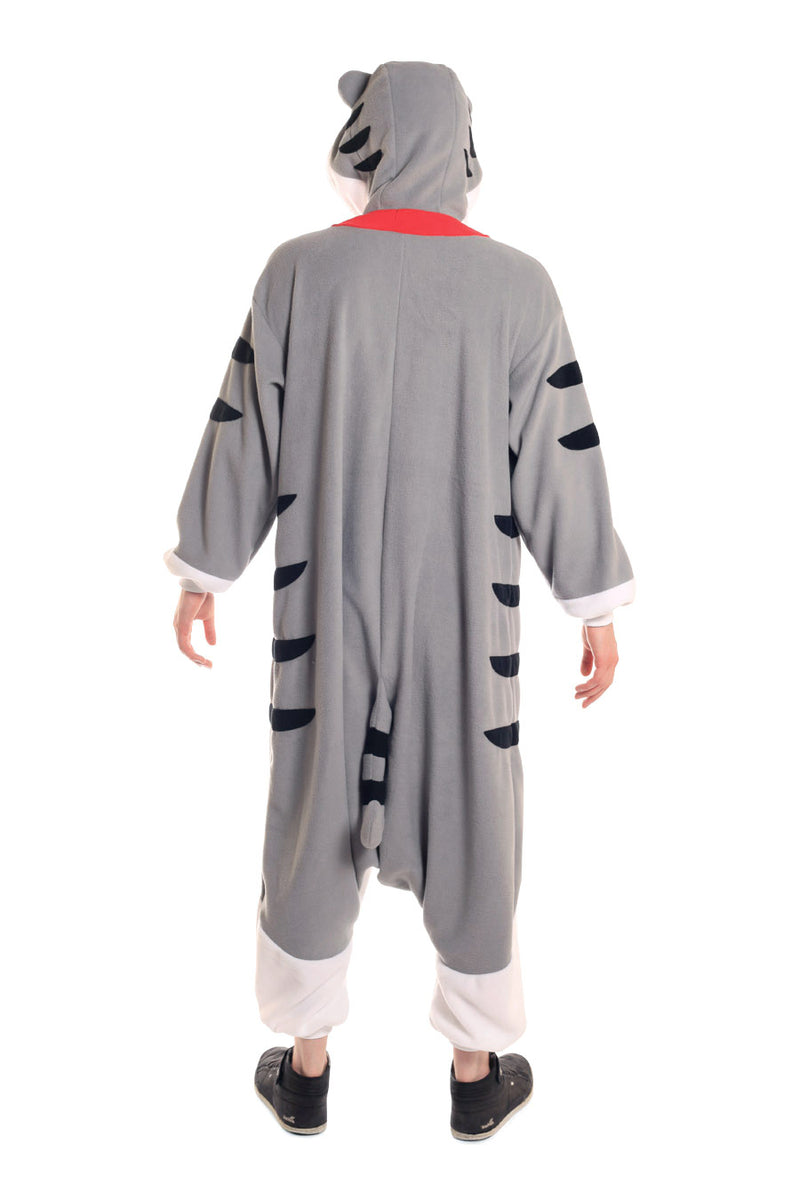 Tabby Cat X-Tall Animal Kigurumi Adult Onesie Costume Pajamas Back