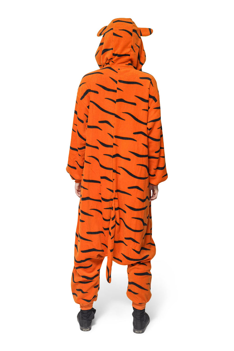 Tigger Character Kigurumi Adult Onesie Costume Pajamas Back