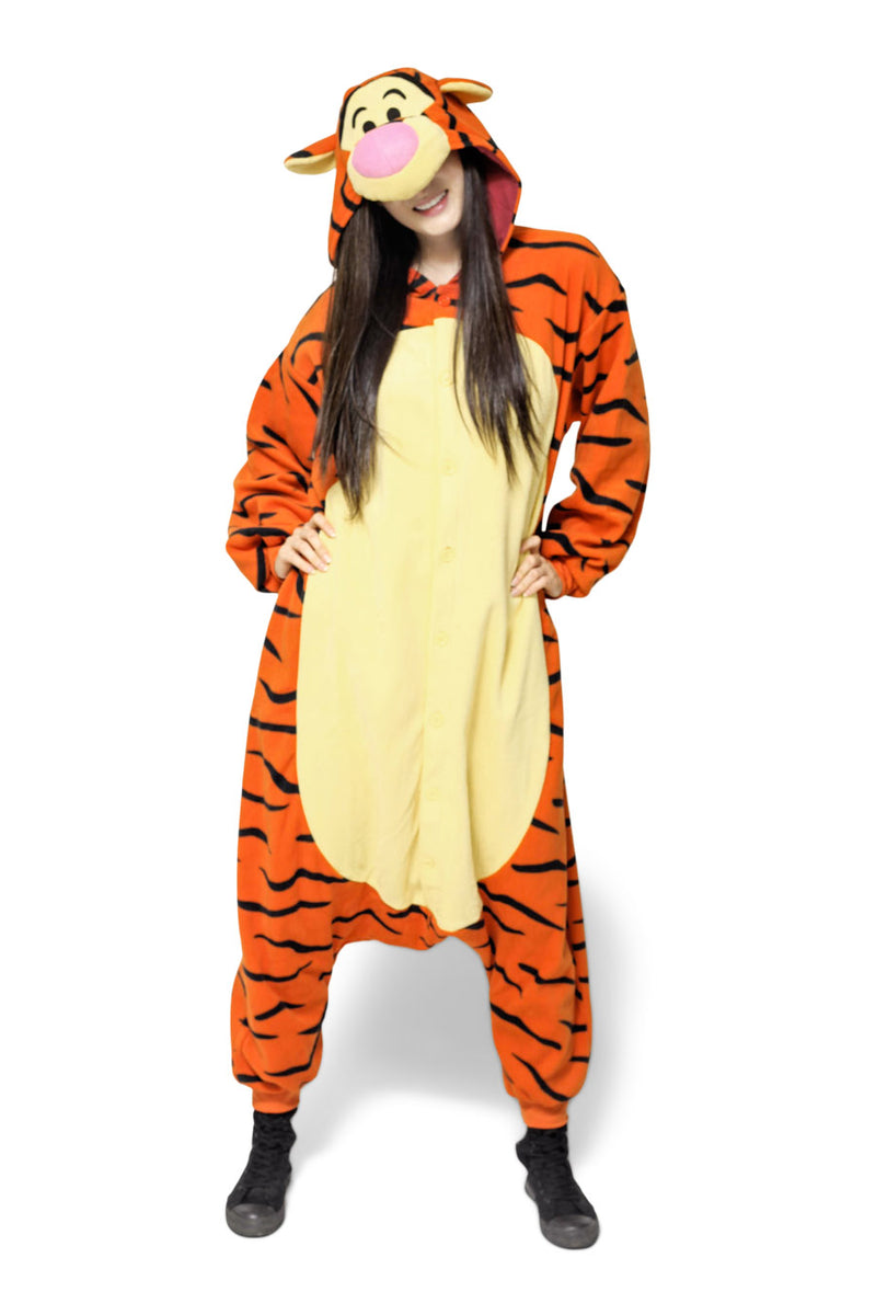 Tigger Character Kigurumi Adult Onesie Costume Pajamas Main 2