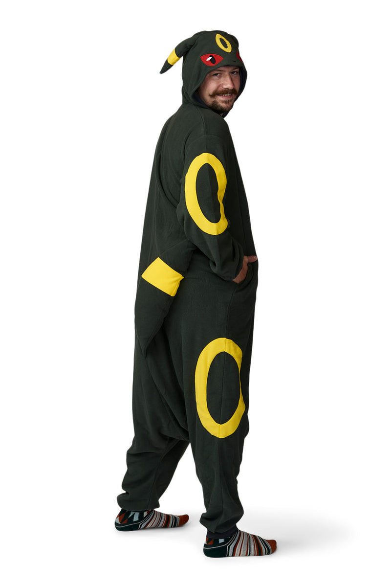 Umbreon X-Tall Character Pokemon Kigurumi Adult Onesie Costume Pajamas Tail