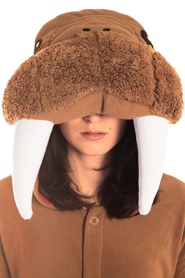 Walrus Animal Kigurumi Adult Onesie Costume Pajamas Hood