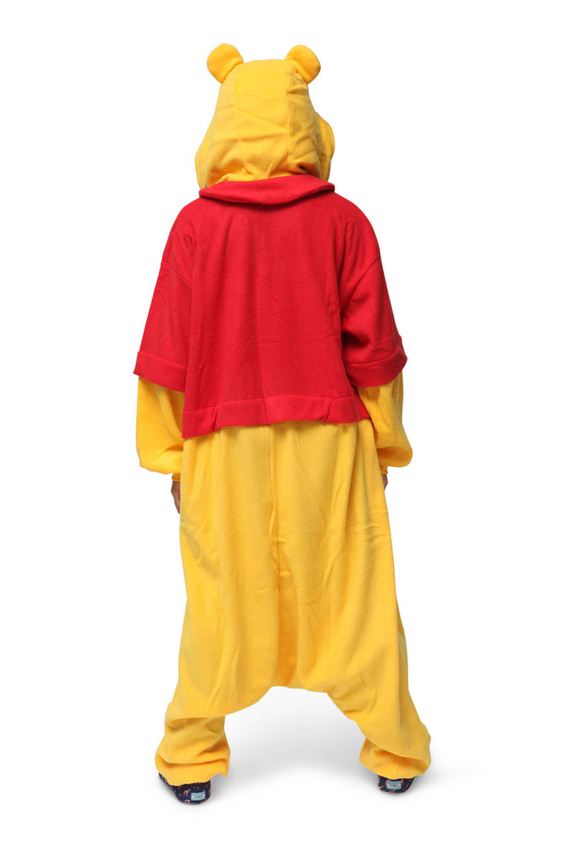 Winnie the Pooh Character Kigurumi Adult Onesie Costume Pajamas Back